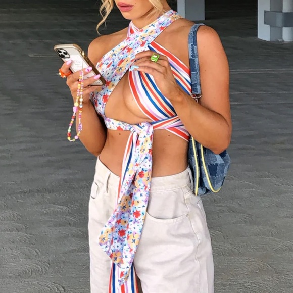 Princess Polly Tops - NWOT Princess Polly Together Forever Scarf Top